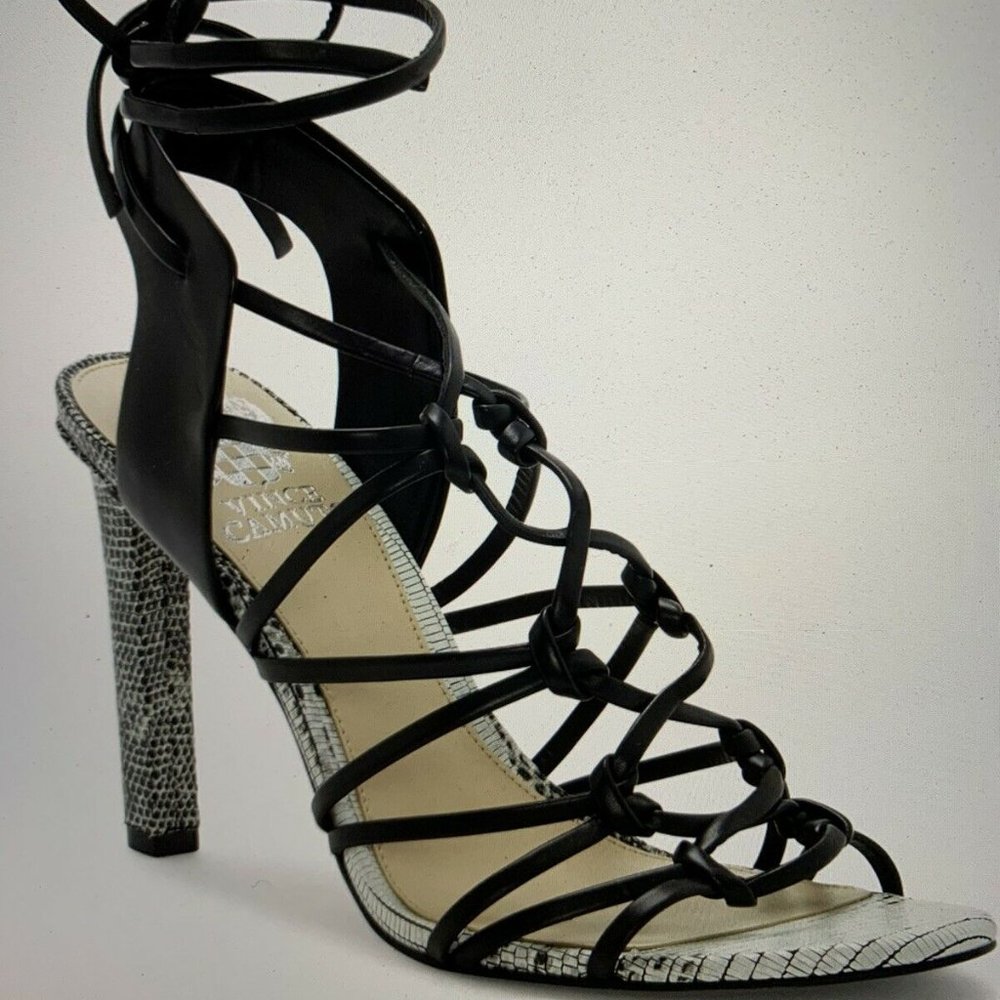 Vince Camuto Sherinda Cage Ankle Wrap Sandal Heels